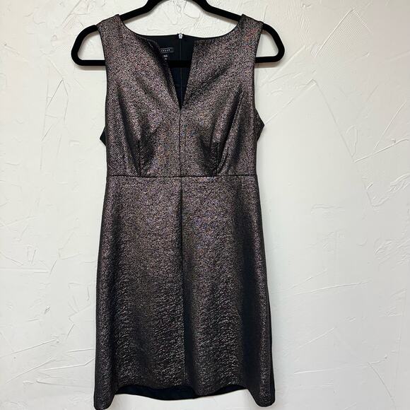 Metaphor Metallic Front Two-Tone Dress Size Small - Picture 1 of 6
